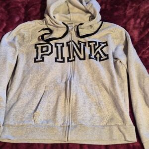 PINK Victoria's Secret Light Gray Hoodie